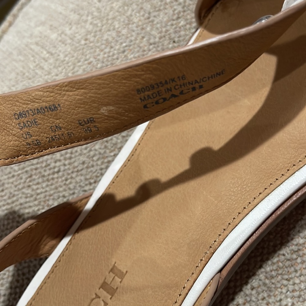 New Coach Sandals style Sadie Semi Matte Calf size 9.5 - Picture 5 of 8